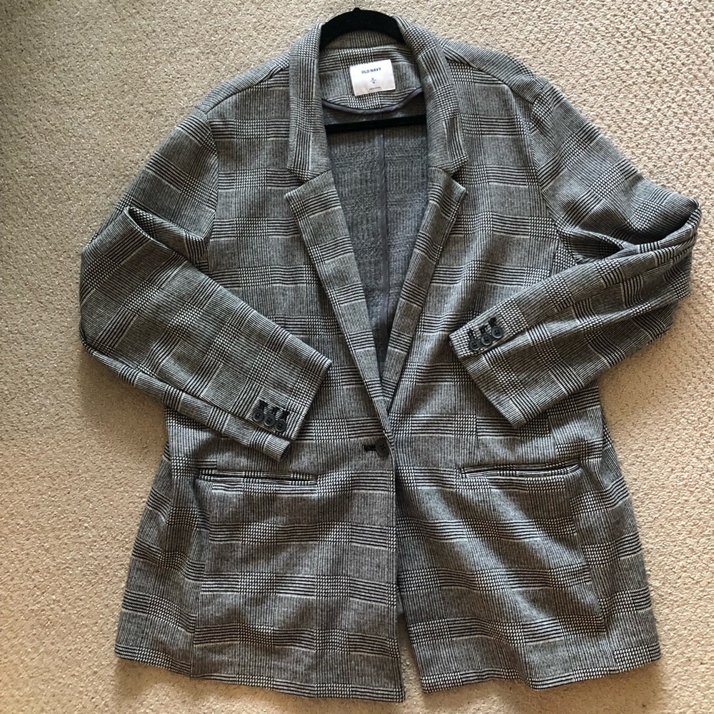 Old Navy Plaid Blazer
